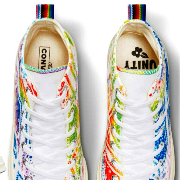 Converse Chuck Taylor Chuck 70 Unity Unisex Pride High Top Rainbow Sneakers 7 - Picture 10 of 17